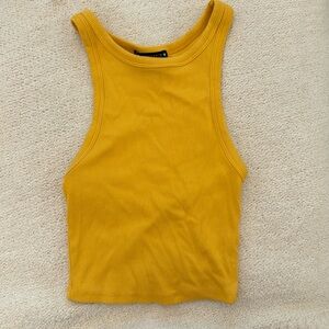 zara cute yellow orange mini tank top